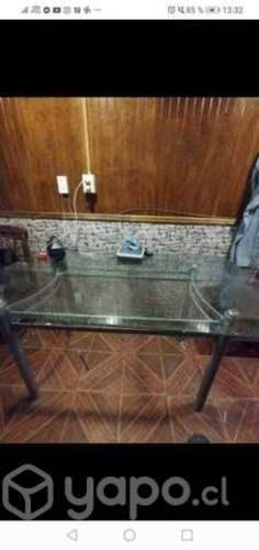 Mesa de vidrio 1.60 de largo y 91 de ancho