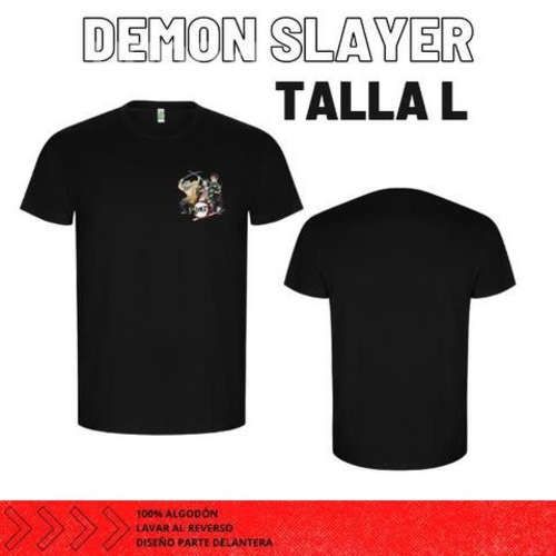 Polera algodón estampado Demon Slayer