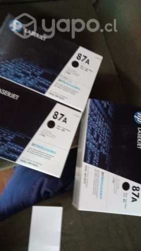 Toner HP 87a black original de alta