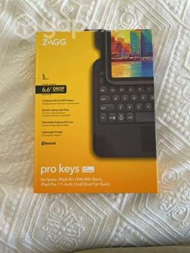 Teclado Zagg iPad Air 5ta/4ta gen iPad Pro nuevo