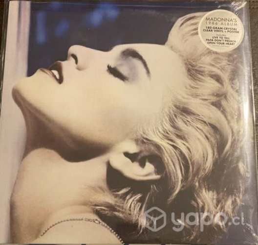Madonna - True Blue Vinilo Nuevo Sellado