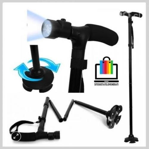Bastón con Luz Led Plegable Portátil