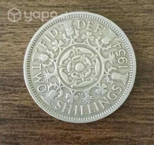 Moneda elizabeth del año 1954