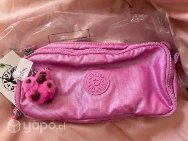Estuche Kipling Pink Metallic