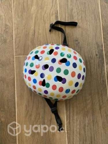 Casco diseño con puntos talla M bici