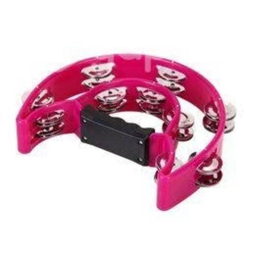 Pandero media luna doble fucsia rmx