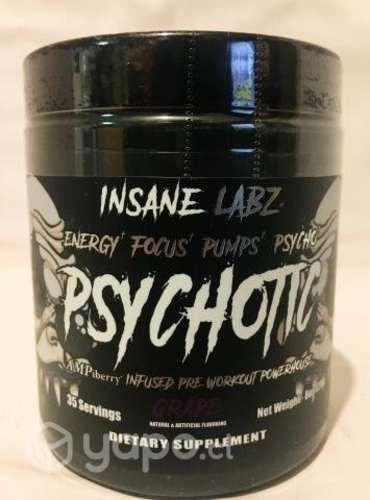 Insane Labz Psychotic 250 gramos Pre Entrenamiento
