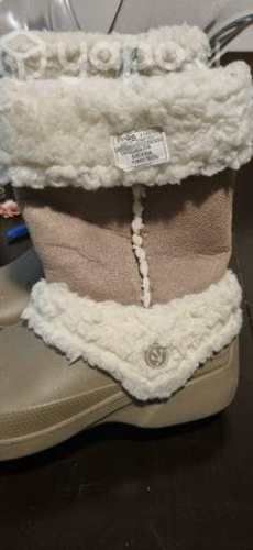 Botines café chiporro talla 34 colloky