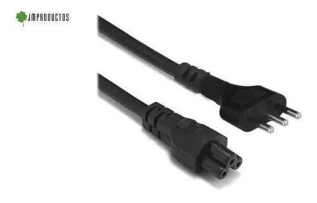 Pack 02 Cable Poder Tipo Trebol Notebook Consolas