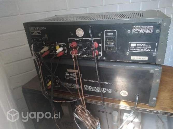 Receiver Sansui R-5 100 watts Deck Sansui D-100