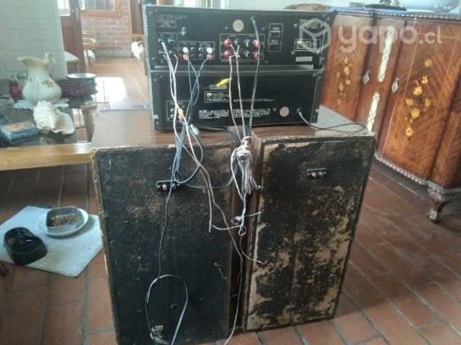 Receiver Sansui R-5 100 watts Deck Sansui D-100