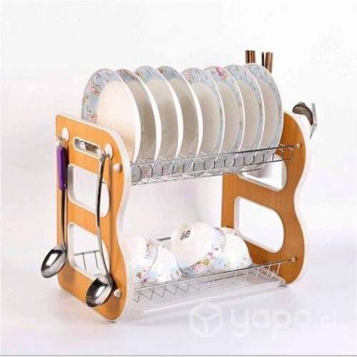 Secador Escurridor De Loza Platos Cubiertos 2 Nive