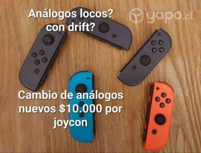 Cambio de análogos nuevos para joycons switch