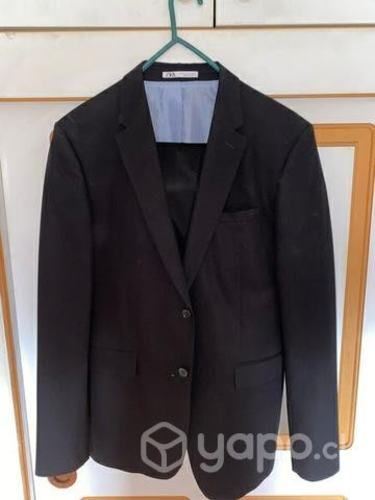 Terno negro Zara + camisa Zara