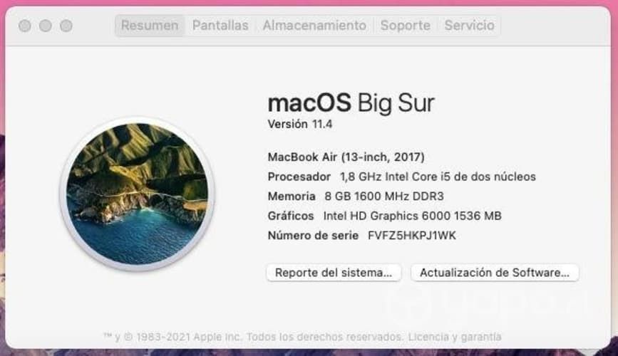 MacBook Air 13.3 (2017) Intel i5 8GB 128GB