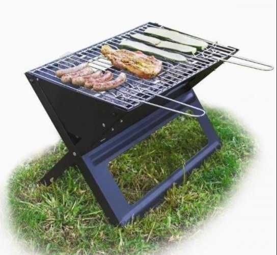 Mini Parrilla Plegable Portátil 45x30cm a Carbón
