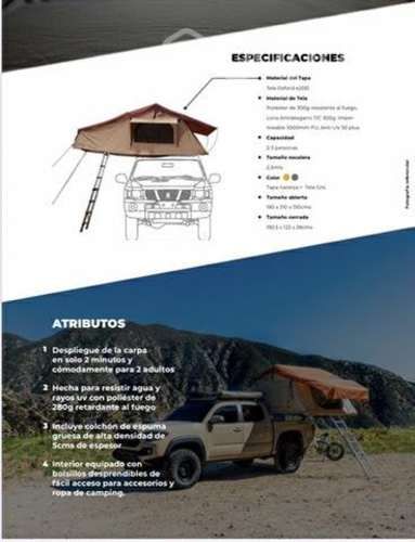 Carpa para techo, tapa dura