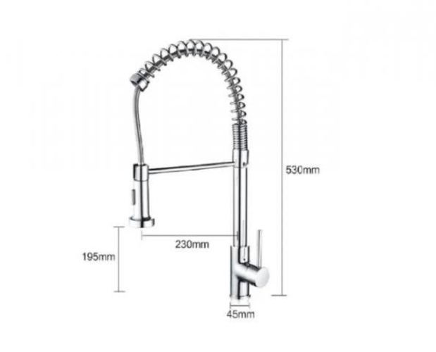Monomando lavaplatos comercial gourmet