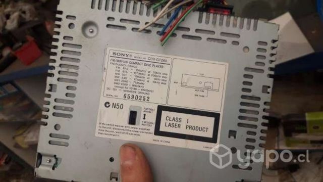 Radio sony entrada aux