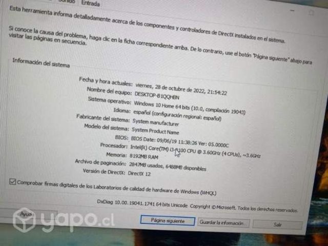 PC gamer con pantalla
