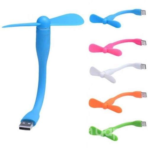 Mini Ventilador Flexible USB de silicona para PC