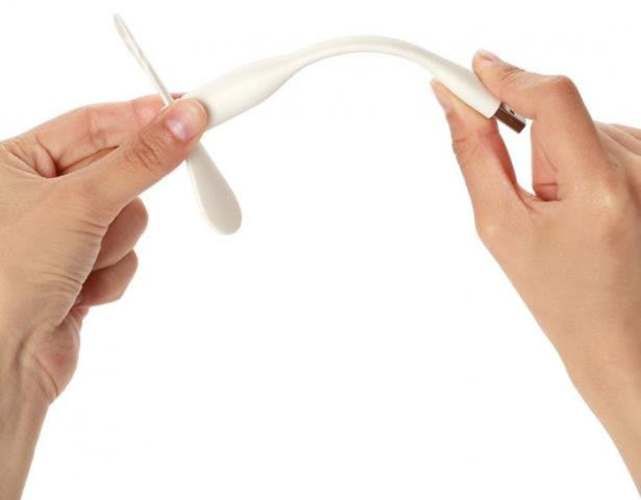 Mini Ventilador Flexible USB de silicona para PC