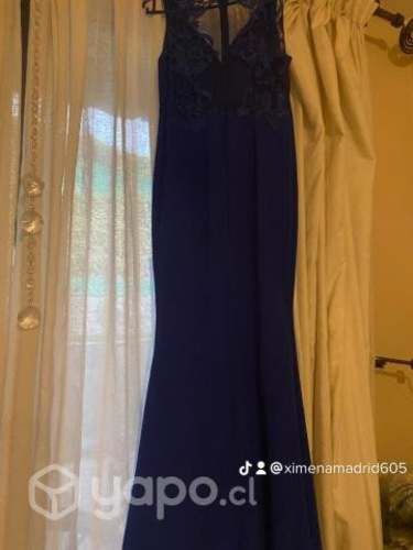 Vestido sirena azul electrico