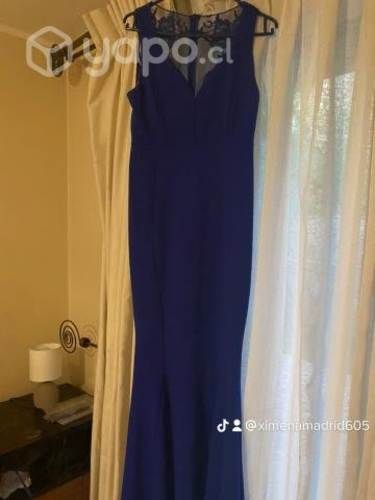 Vestido sirena azul electrico