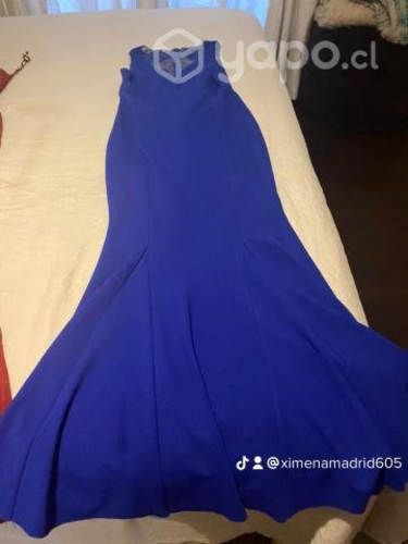 Vestido sirena azul electrico