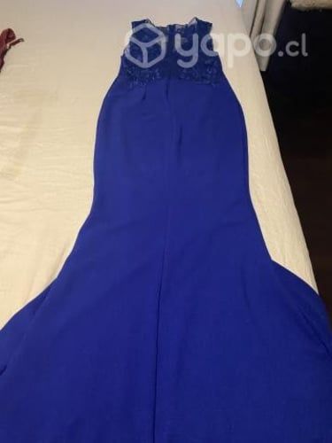 Vestido sirena azul electrico