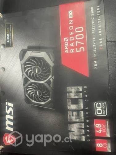 Tarjeta grafica Amd Radeon 5700 8gb