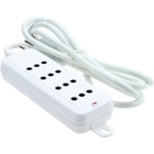 Alargador 4 tomas 1.5mts blanco