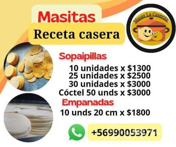 Masas sopapillas y empanadas
