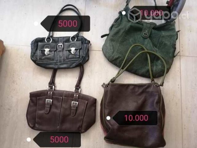 Carteras 100 cuero