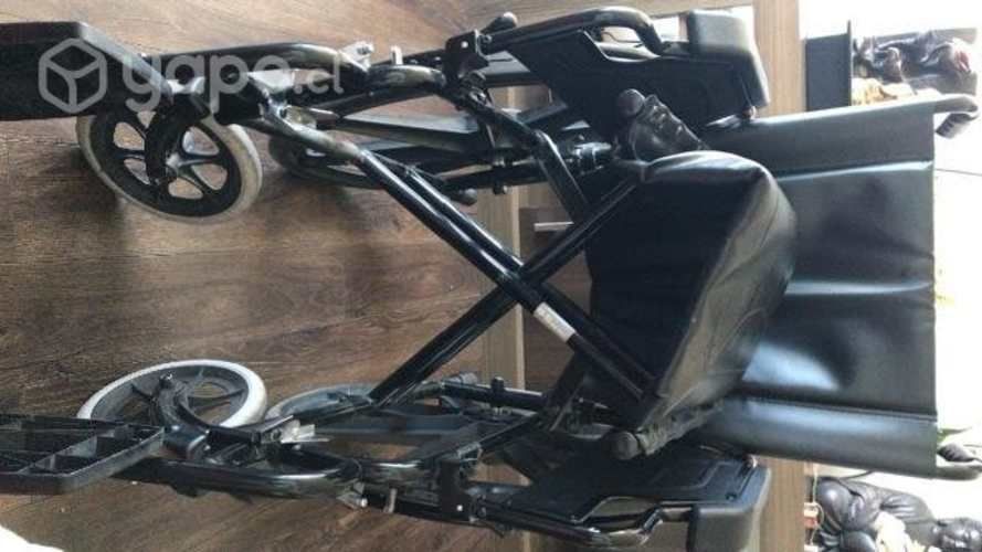 Silla De Ruedas Plegable Con Ruedas Macizas