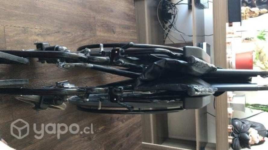 Silla De Ruedas Plegable Con Ruedas Macizas