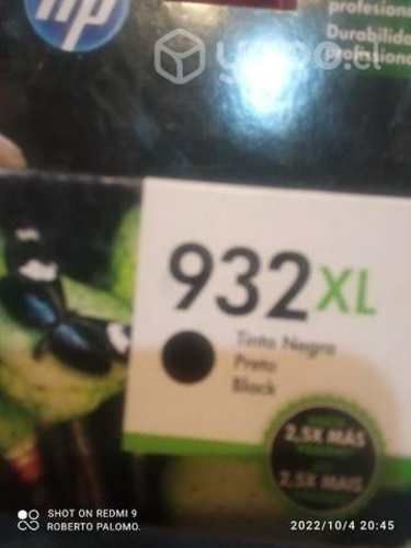 Tinta hp 932xl black original de alta