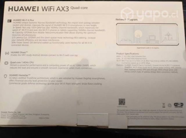 Router Huawei wifi AX3 Quad-core