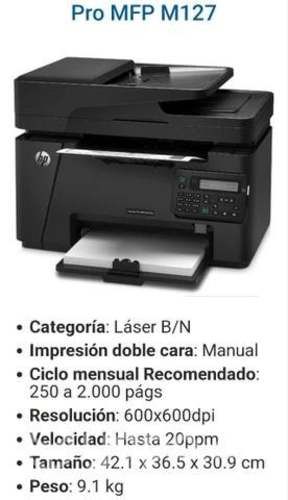 Impresora laser B/N Jet Pro MFP 127 + 2 tonner