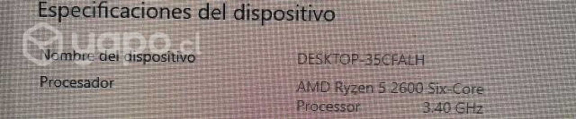 Computador de escritorio gama media alta