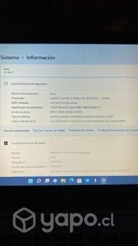 Notebook HP Intel core i5