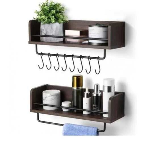 Kit 2 Repisas Soportes Multiuso Madera