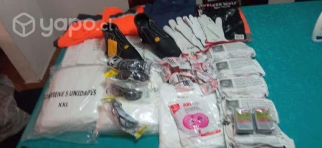 Lote de filtro, guantes, lentes, zapatos de seguri