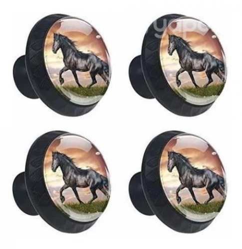 Pomo Perillas Negras Para Cajón De Caballo