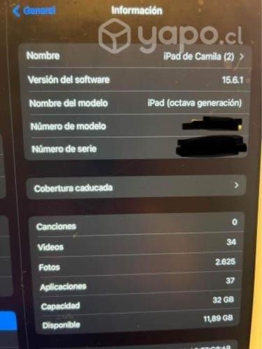 IPad 8va gen 32 Gb Rose Gold