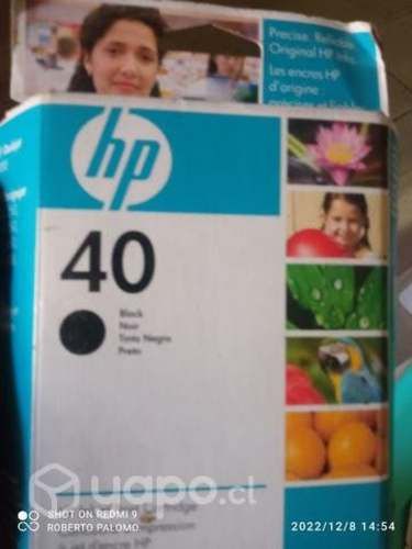 Tintas HP 15, 40 y 45 Black original de alta