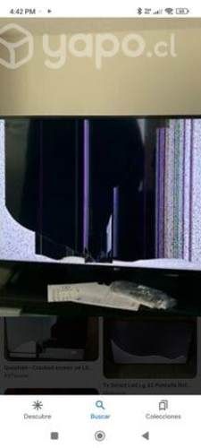 LCD de 43 pulgadas pantalla quebrada