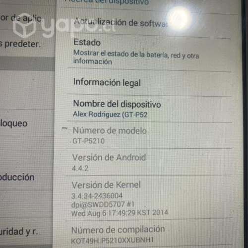 Tablet samsung gt-5210