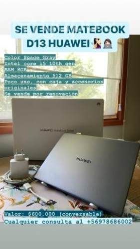 MateBook D13 Huawei 1 año de uso
