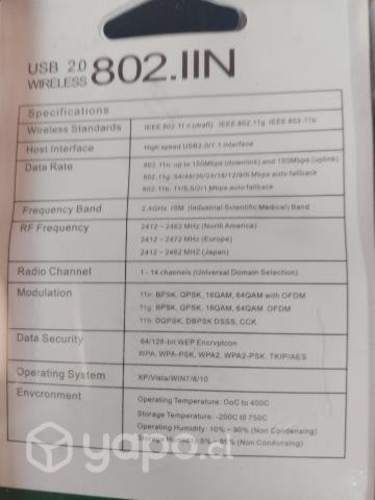 Antena WIFI USB, 802.11N